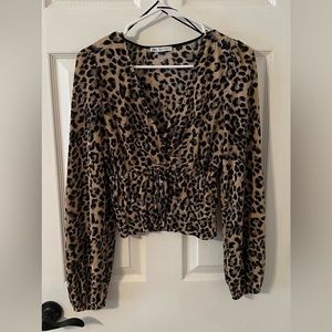 Leopard or Cheetah print women’s long sleeve top